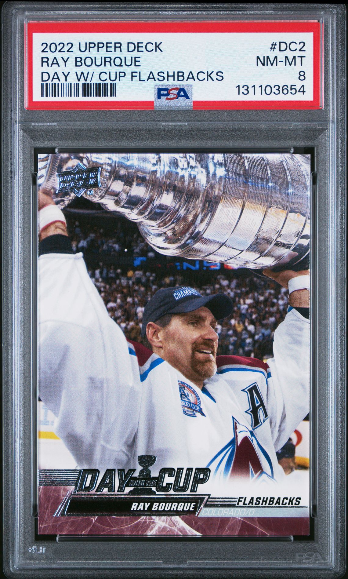 2022 Upper Deck Day With The Cup Flashbacks Ray Bourque #Dc2 (Day W/ Cup Flashbacks) Nm-Mt 8 front