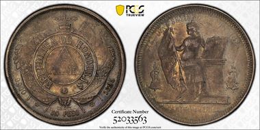 1895 Peso KM-52 Ag XF40