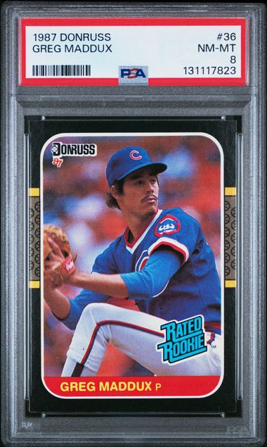 1987 Donruss Rated Rookie #36 Greg Maddux front