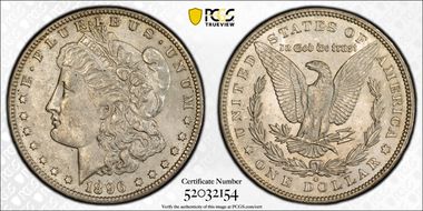 1896-O $1 AU58