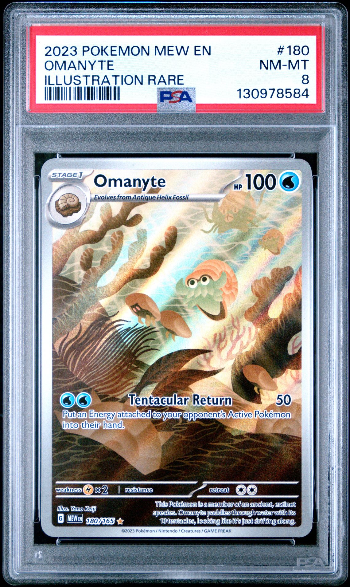 2023 Pokemon POKEMON MEW EN-151 Illustration Rare Omanyte front