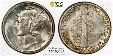1939-S 10C MS67+ FB