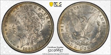 1883-O $1 MS62