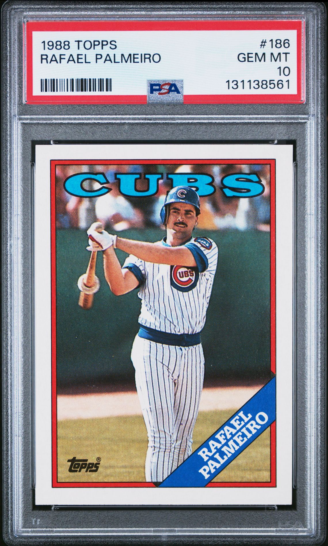1988 Topps TOPPS #186 Rafael Palmeiro front