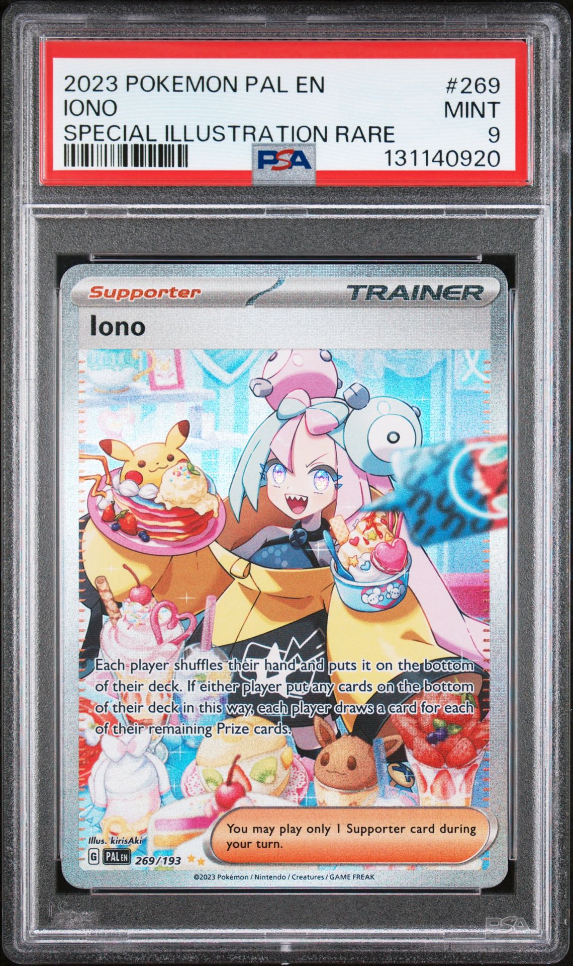 2023 Pokemon Pal En-Paldea Evolved Iono #269 (Special Illustration Rare) Mint 9 front