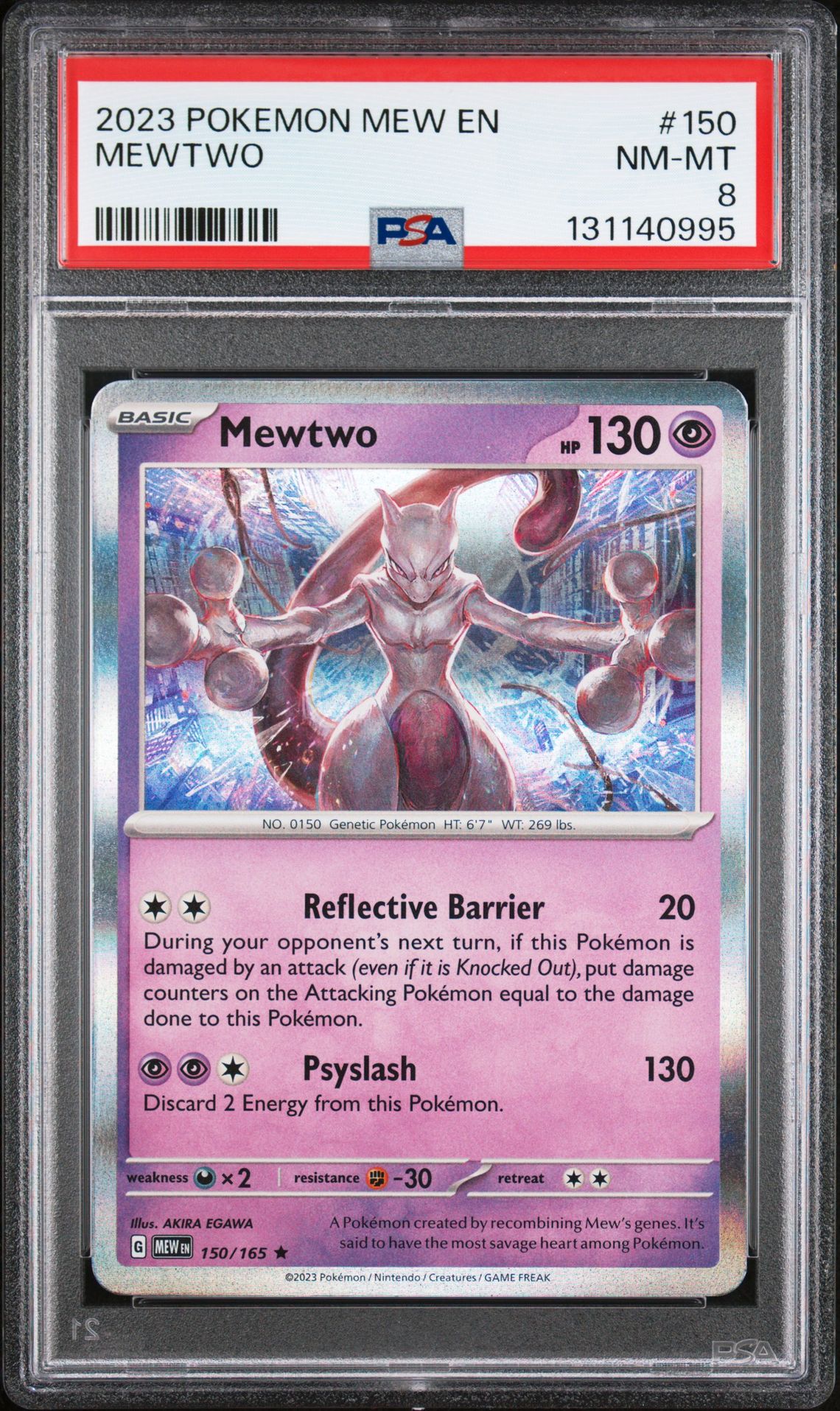 2023 Pokemon Mew En-151 Mewtwo #150 Nm-Mt 8 front