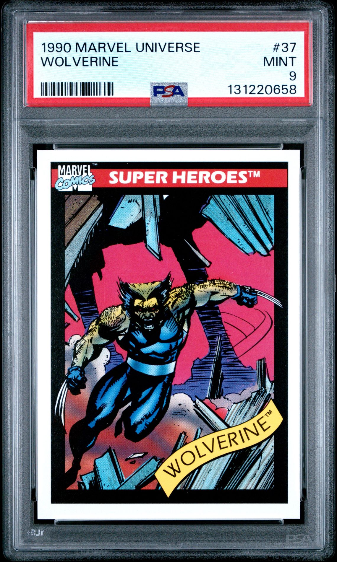 1990 Marvel Universe Wolverine #37 Mint 9 front
