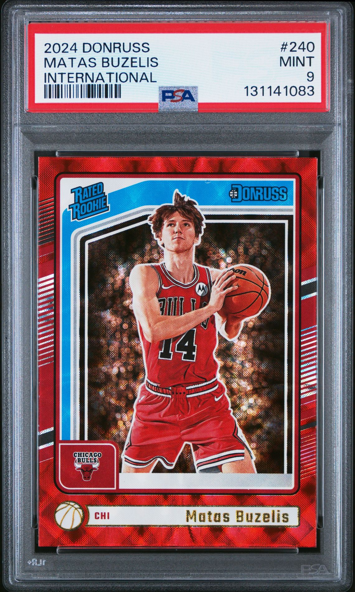 2024 Panini Donruss Matas Buzelis #240 (International) Mint 9 front