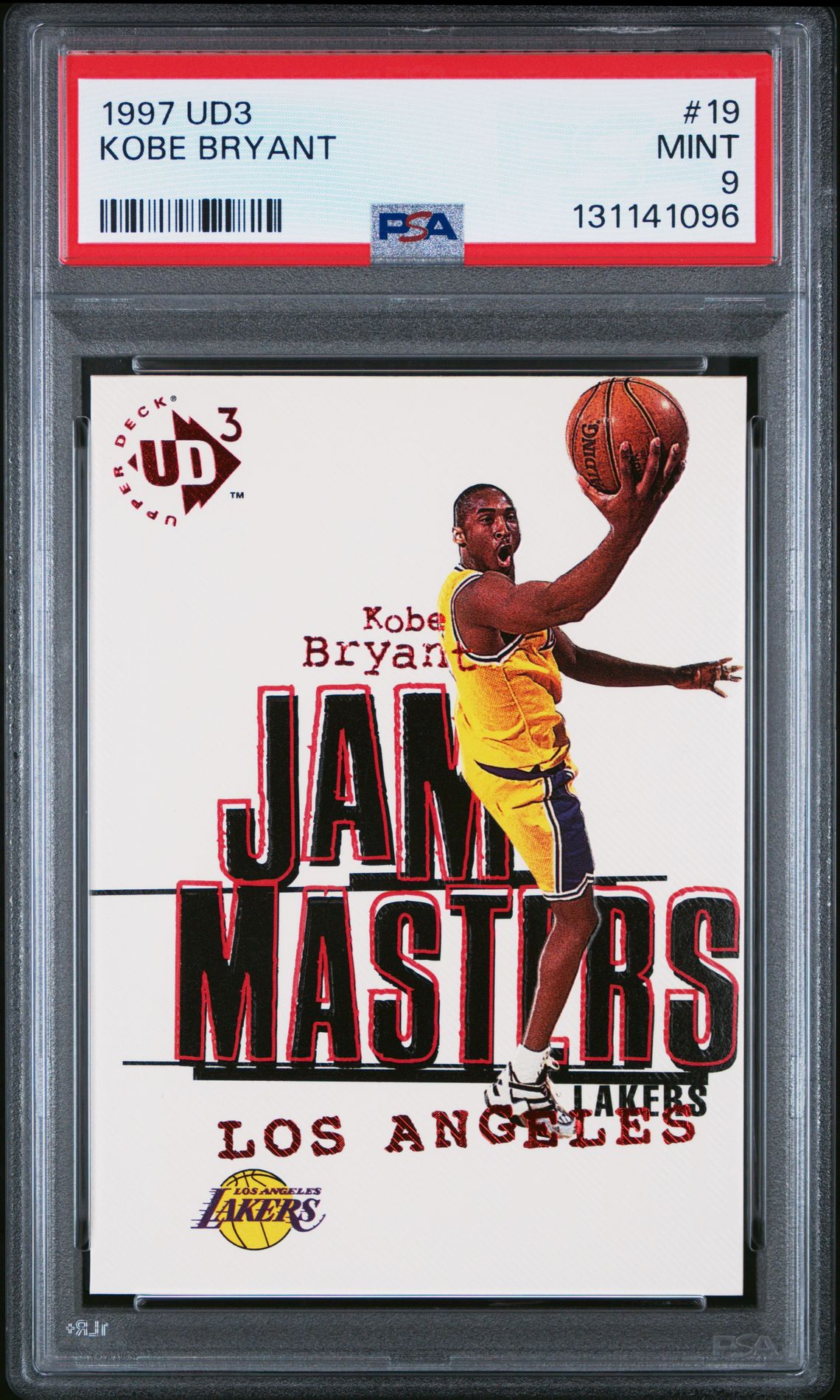 1997 Ud3 Kobe Bryant #19 Mint 9 front