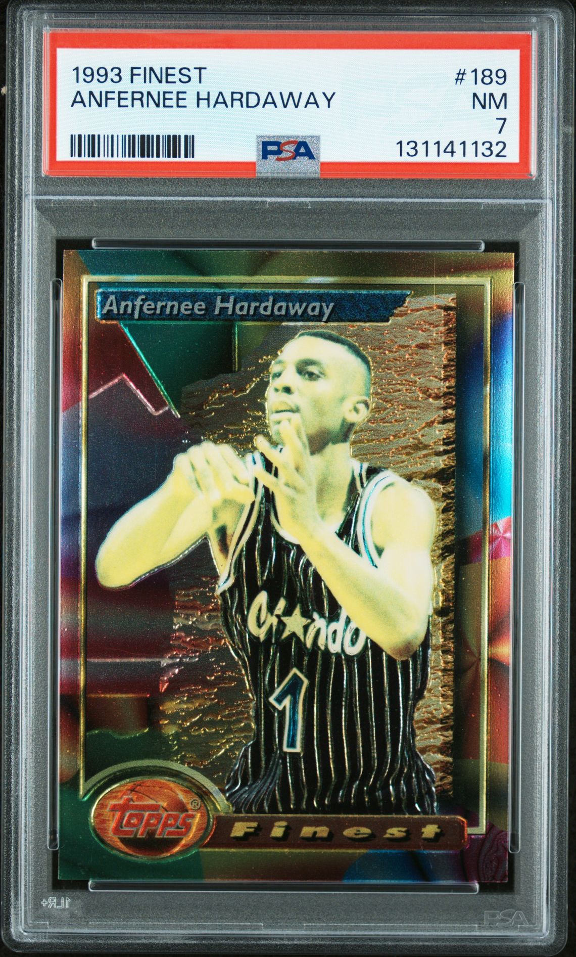 1993 Finest Anfernee Hardaway #189 Nm 7 front