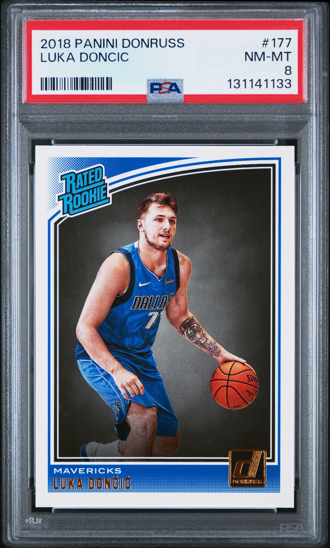 2018 Panini Donruss Luka Doncic #177 Nm-Mt 8 front
