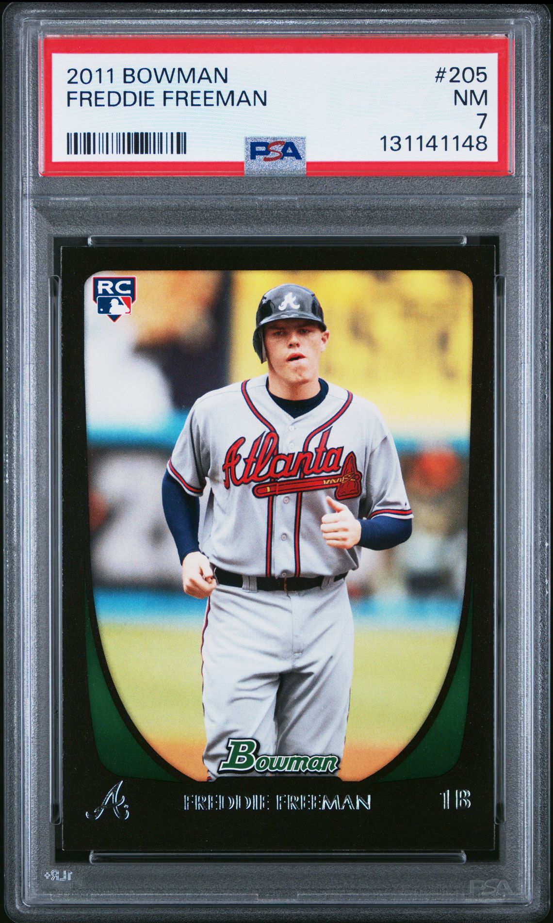 2011 Bowman Freddie Freeman #205 Nm 7 front