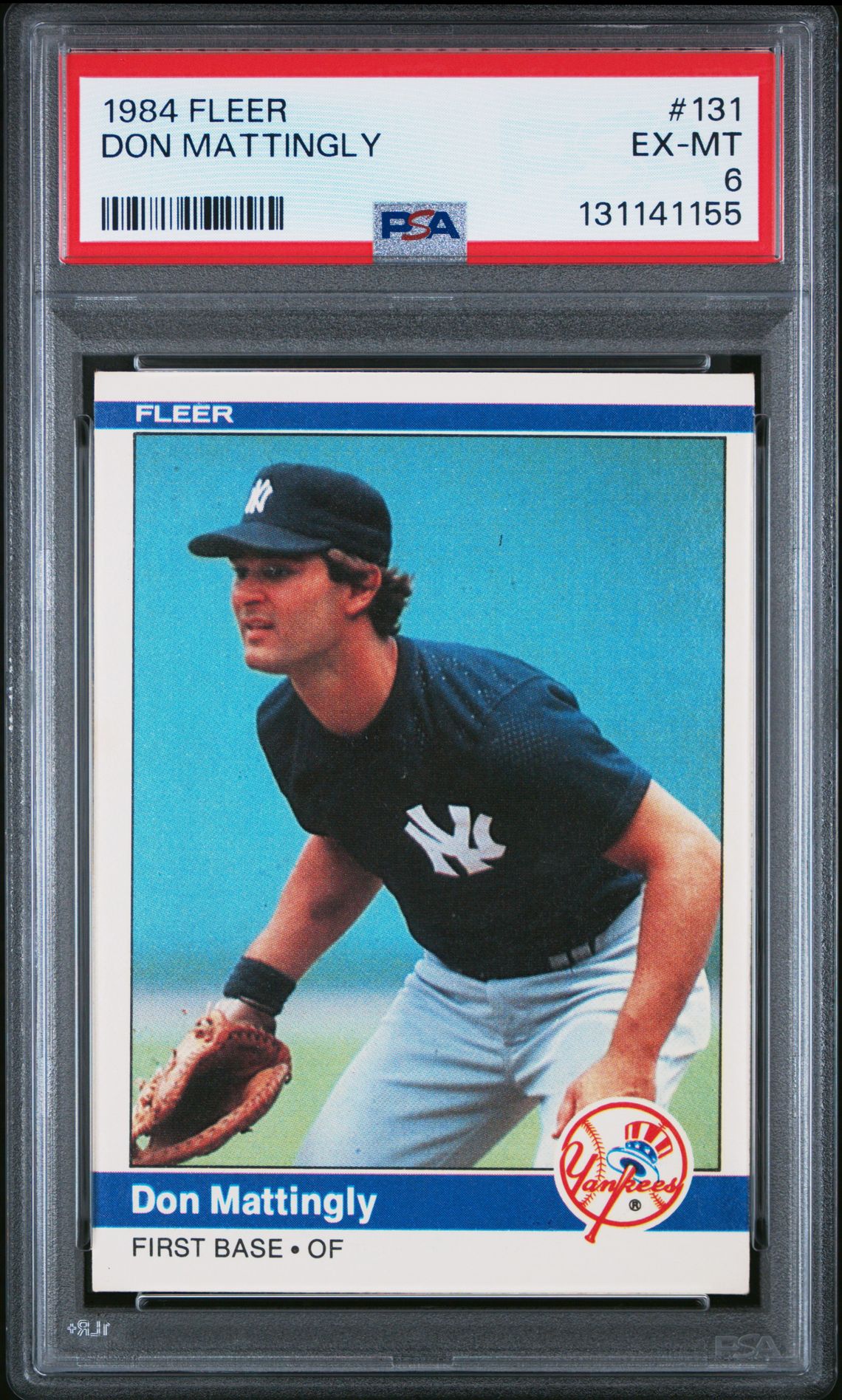 1984 Fleer Don Mattingly #131 Ex-Mt 6 front