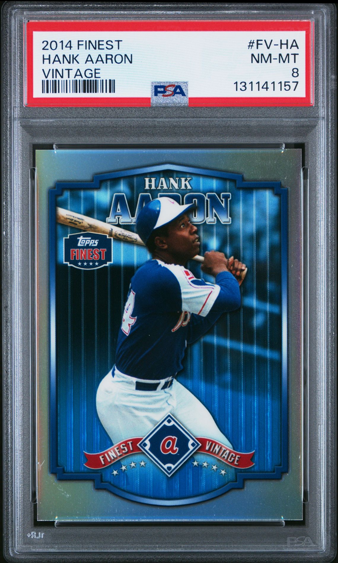 2014 Finest Vintage Hank Aaron #Fv-Ha (Vintage) Nm-Mt 8 front