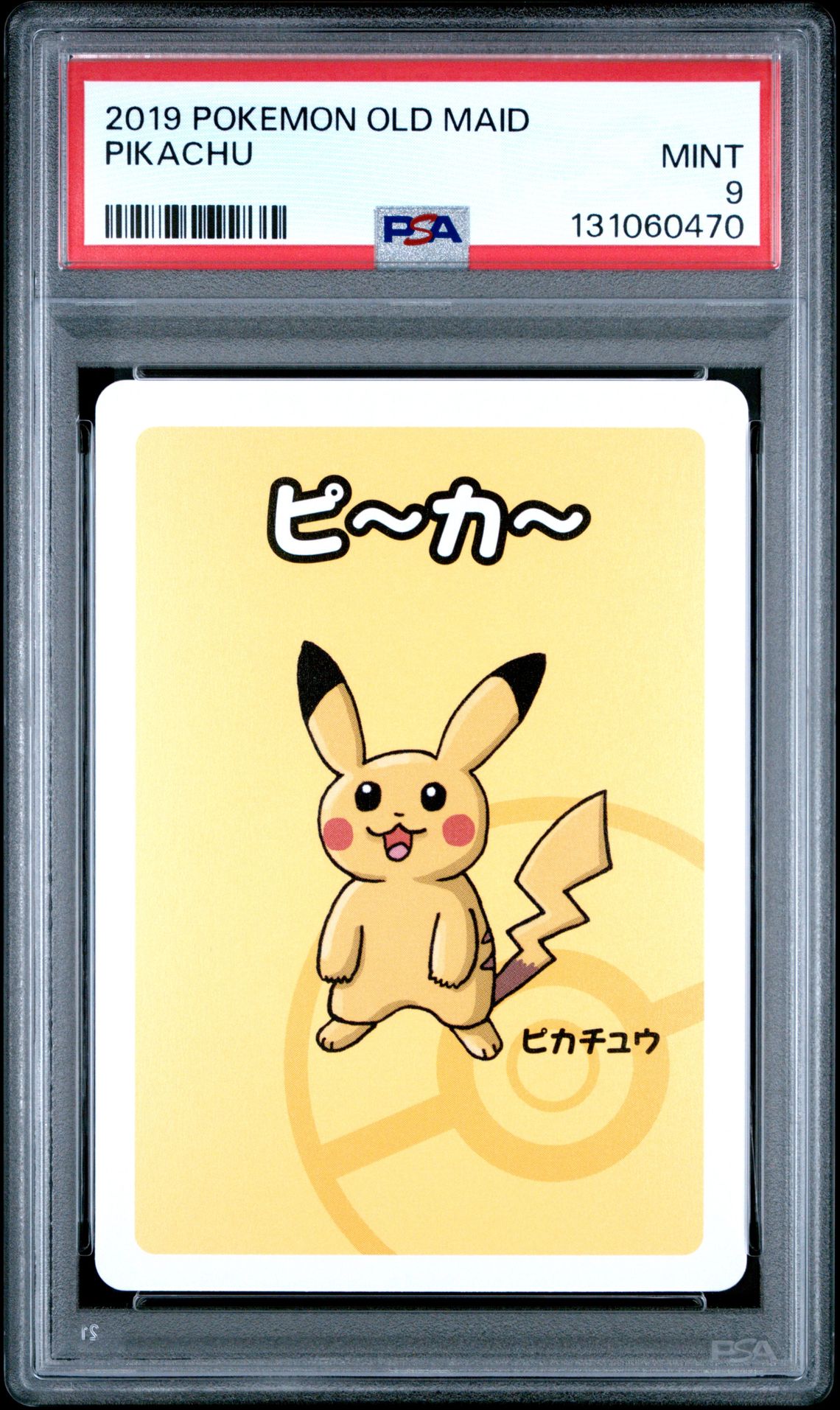 2019 Pokemon Old Maid Pikachu Mint 9 front