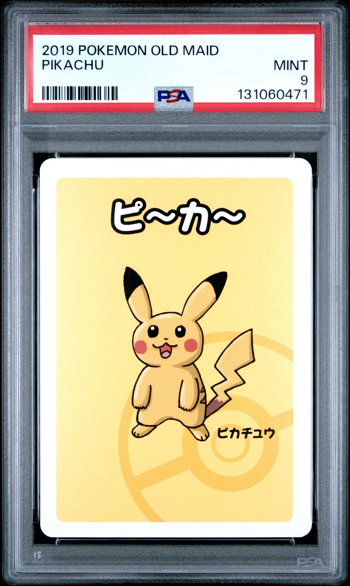 2019 Pokemon Old Maid Pikachu Mint 9 front