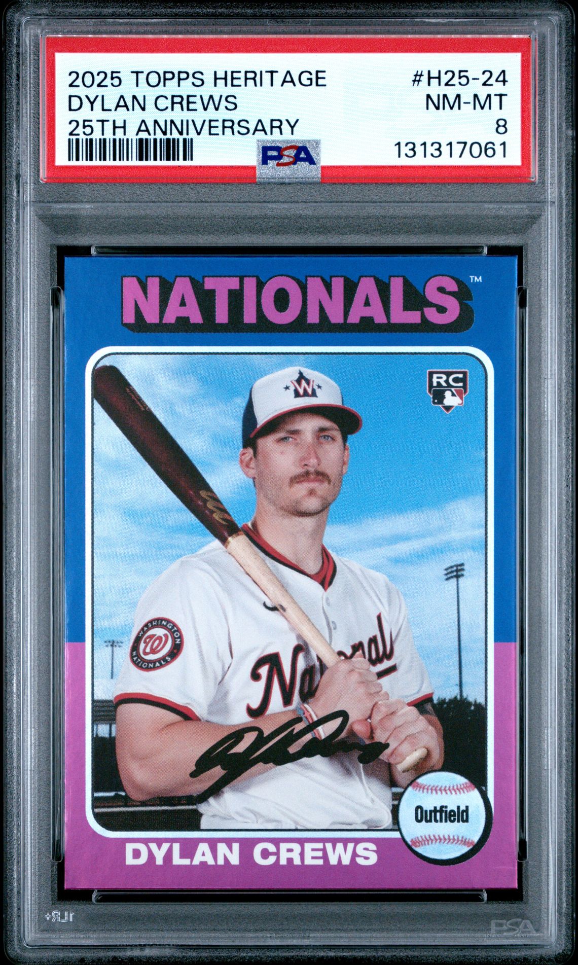2025 Topps TOPPS HERITAGE HERITAGE 25TH ANNIVERSARY #H25-24 Dylan Crews front