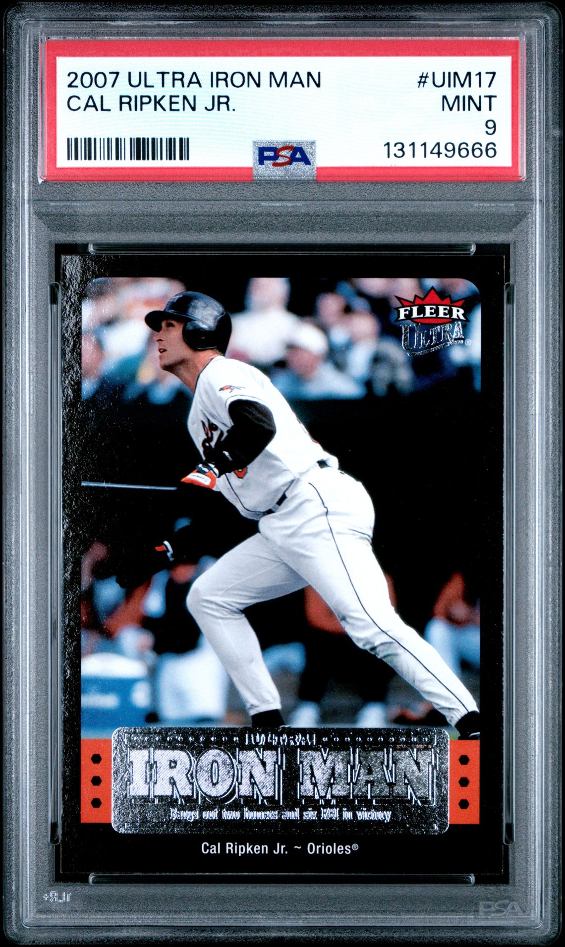 2007 Ultra Iron Man Cal Ripken Jr. #Uim17 Mint 9 front