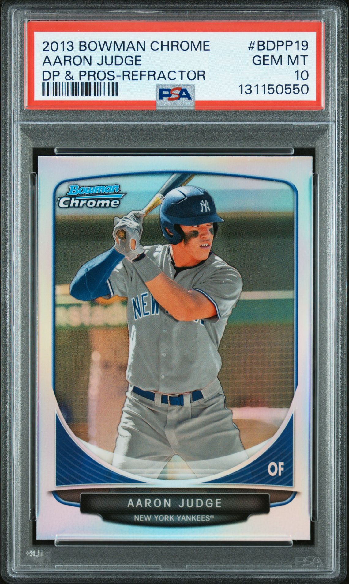 2013 Bowman Bowman Chrome Refractor #BDPP19 Aaron Judge front
