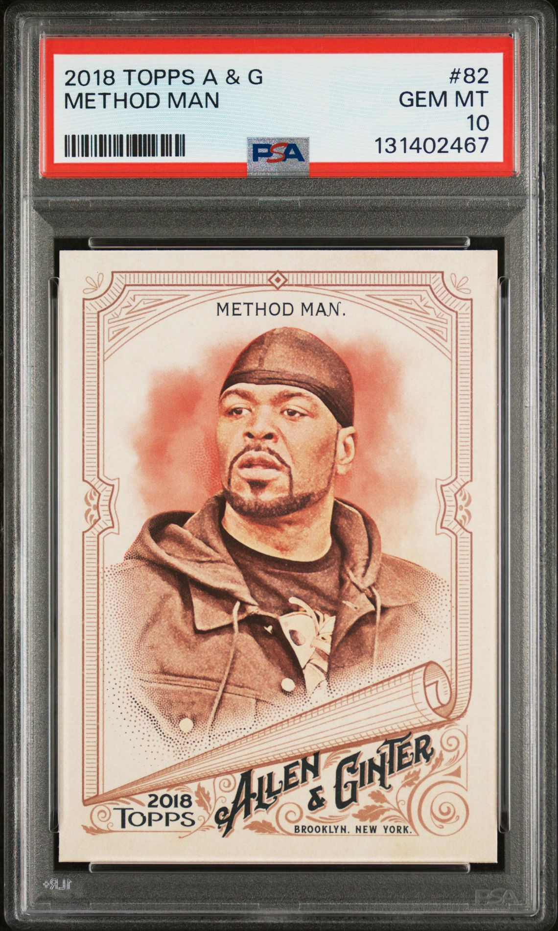 2018 Topps TOPPS ALLEN & GINTER #82 Method Man front