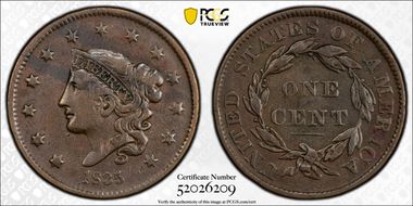 1835 1C Small 8, Stars N1BN