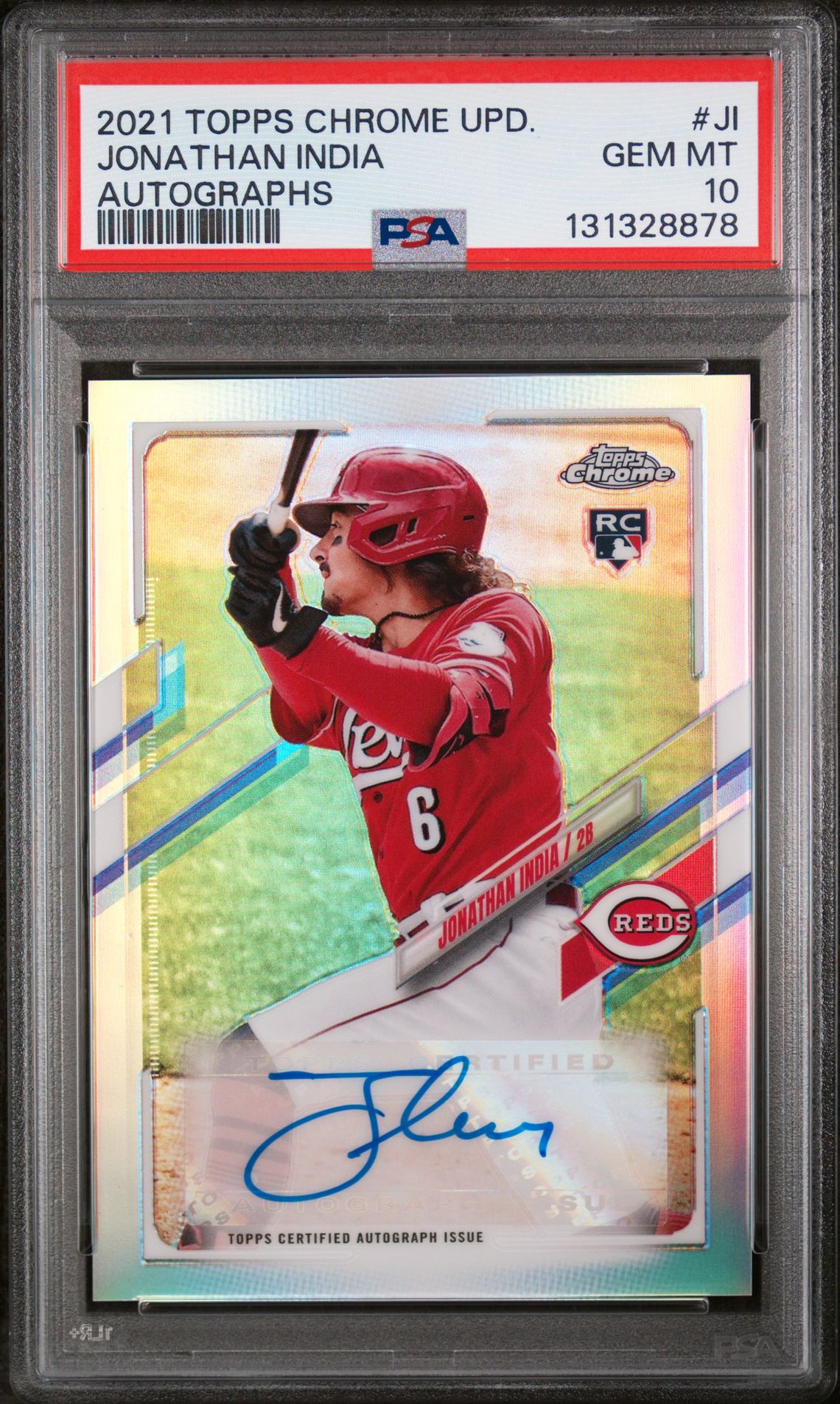 2021 Topps TOPPS CHROME UPDATE AUTOGRAPHS #JI Jonathan India front