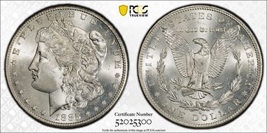 1885-S $1 VAM 6, S/S MS64