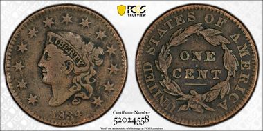 1834 1C Small 8 N1BN