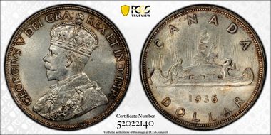 1936 S$1 MS62