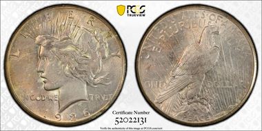 1926 $1 AU58+