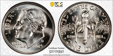 2025-D 10C First Day of Issue MS66FB