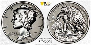 2025-W $25 Palladium, Reverse Proof First Strike PR70