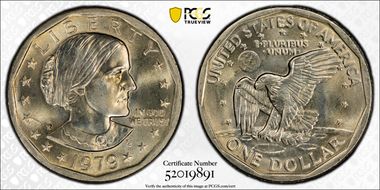 1979-P SBA$1 Wide Rim, FS-301 MS64
