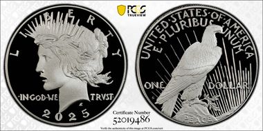 2025-S $1 Peace Dollar PR69DCAM