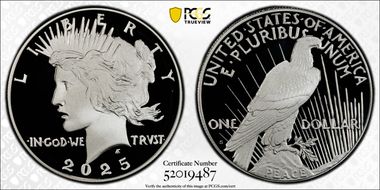 2025-S $1 Peace Dollar PR69DCAM