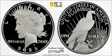 2025-S $1 Peace Dollar PR69DCAM