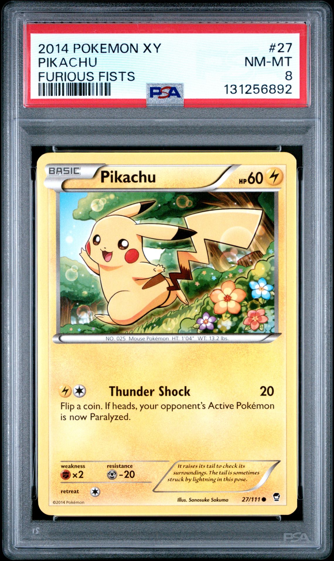 2014 Pokemon #27 Pikachu front