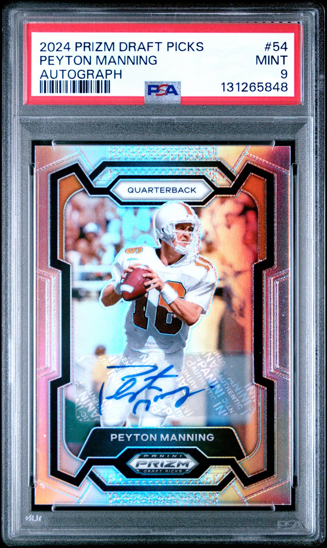 2024 Panini PANINI PRIZM DRAFT PICKS AUTOGRAPH #54 Peyton Manning front