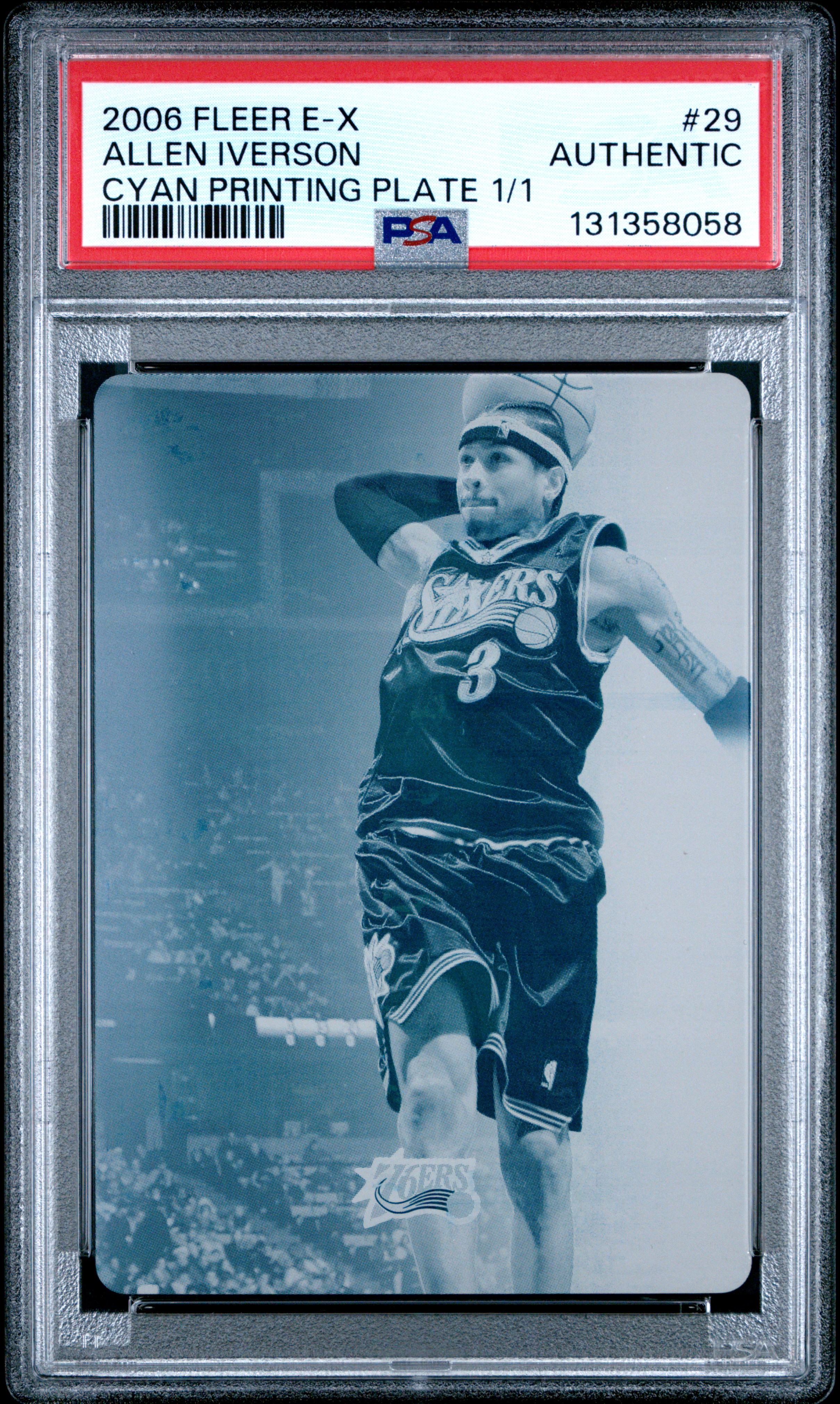 2006 #29 Allen Iverson PSA Fleer E-X