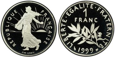 1999 1 Fr Gad-474 PR69DCAM