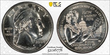 2024-P 25C Hon. Patsy Takemoto Mink MS67