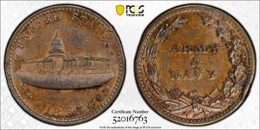 1863 CWT F-233/312a, Army & Navy MS62BN
