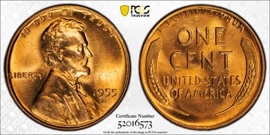 1955-D 1C MS65RD