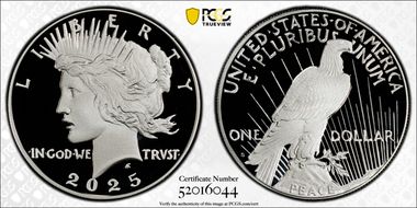 2025-S $1 Peace Dollar First Strike PR70DCAM