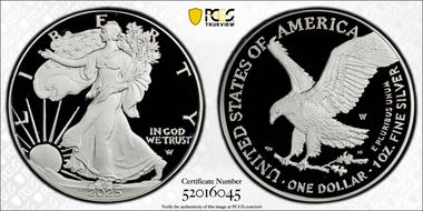 2025-W $1 Silver Eagle PR69DCAM