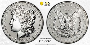 2024-S $1 Morgan Dollar Rev PR Two-Coin Reverse Proof Set PR68