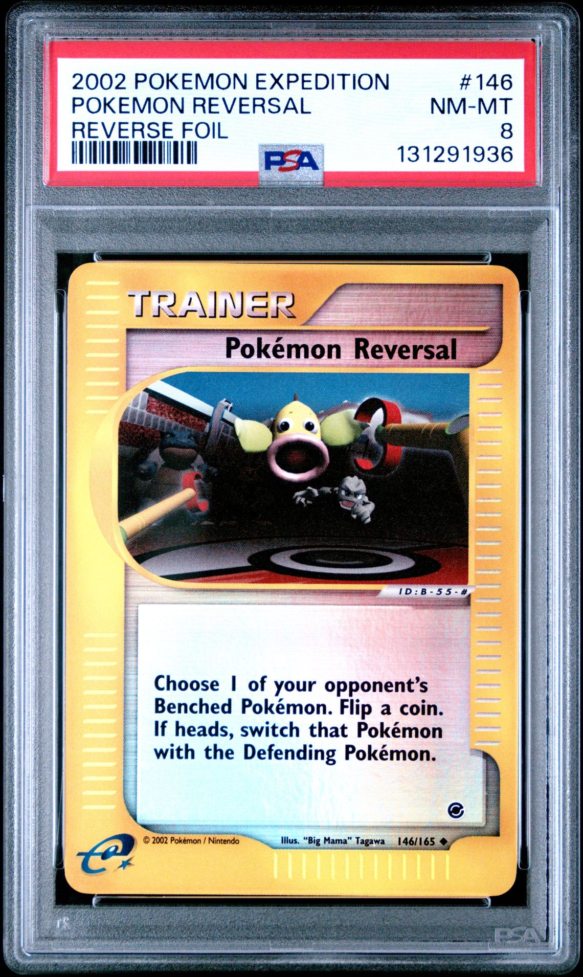2002 Pokemon POKEMON EXPEDITION Foil #146 Pokemon Reversal front