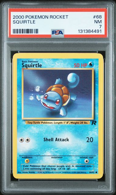 2000 Pokemon #68 Squirtle front