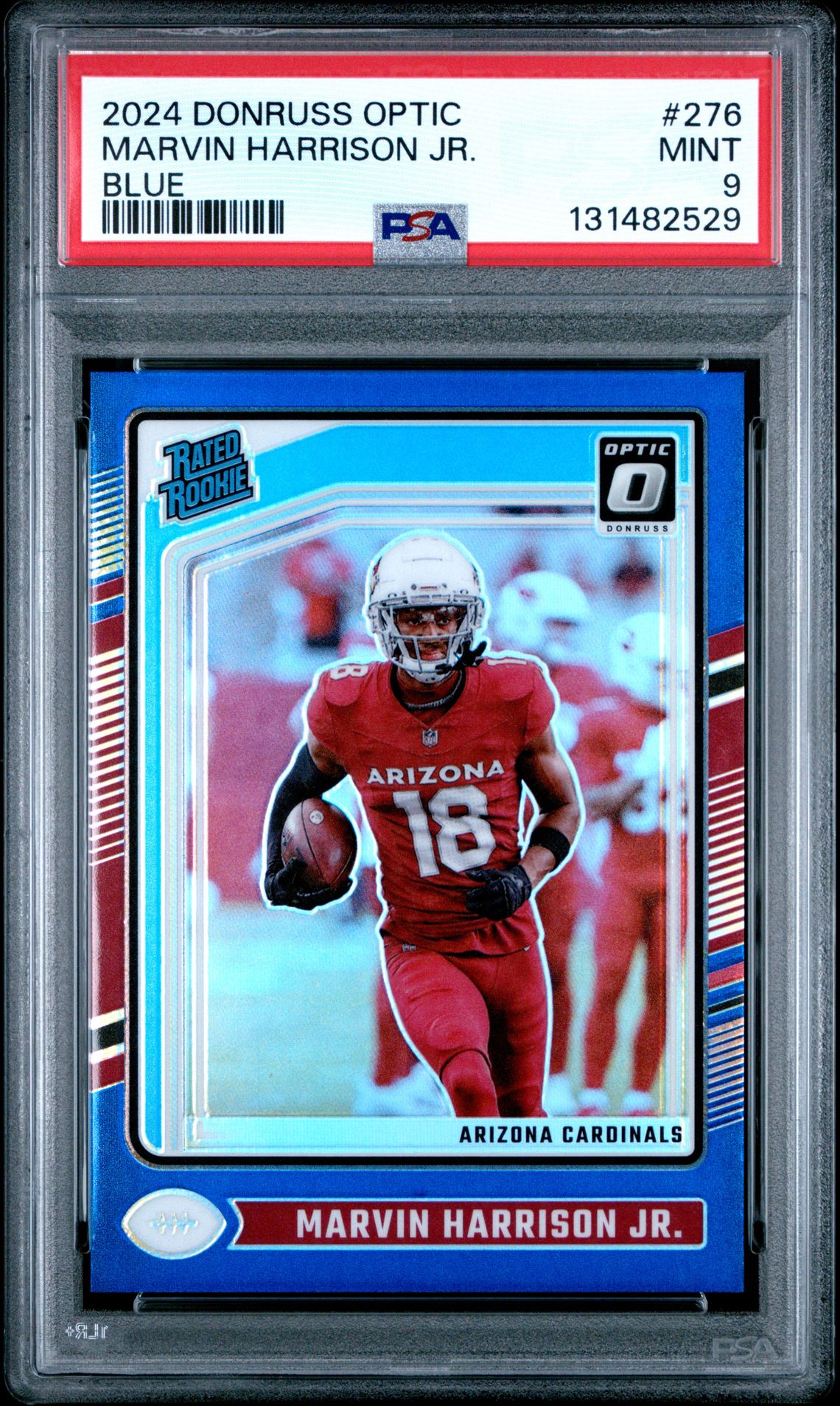 2024 Panini Donruss Optic Marvin Harrison Jr. #276 (Blue) Mint 9 front