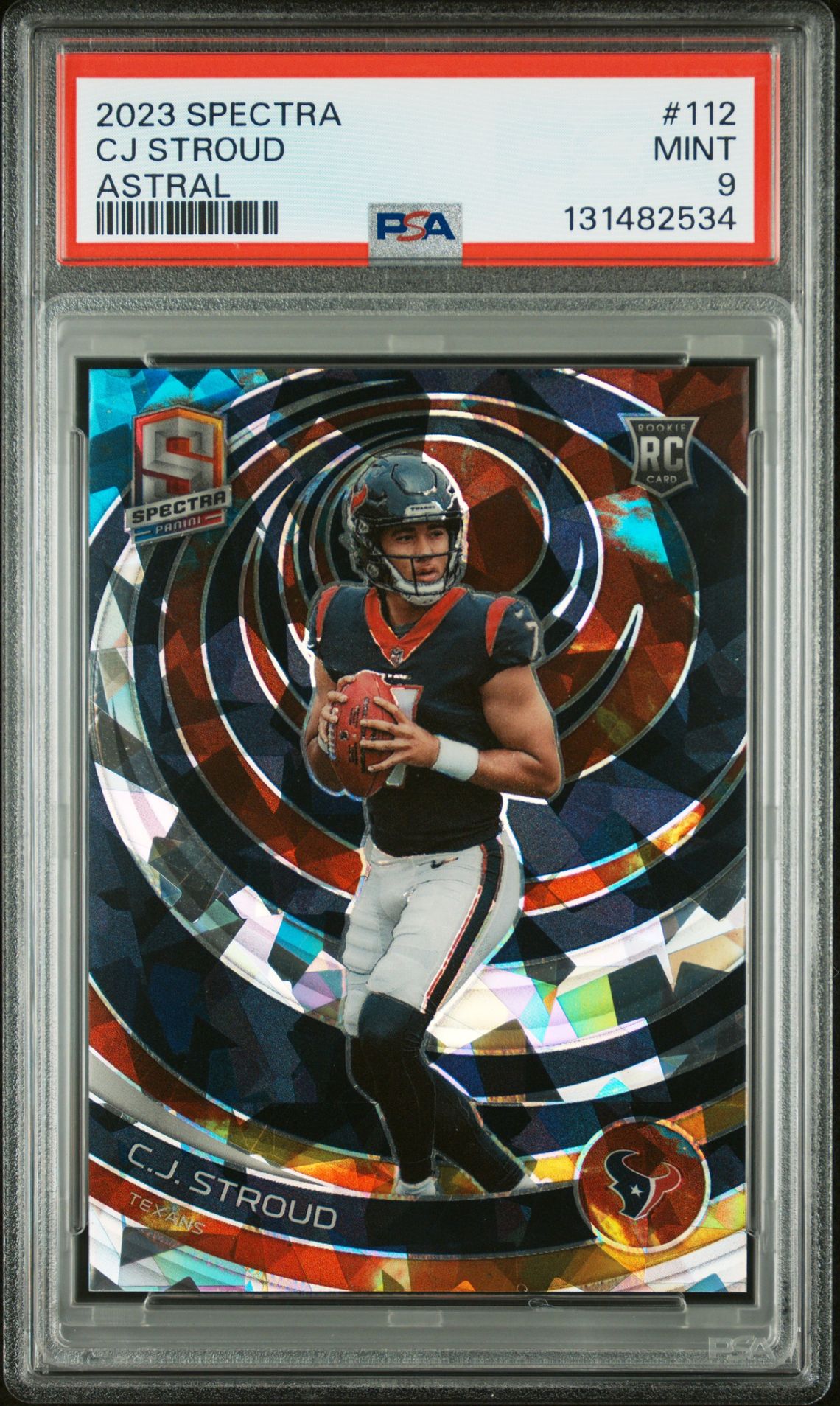 2023 Panini Spectra Cj Stroud #112 (Astral) Mint 9 front